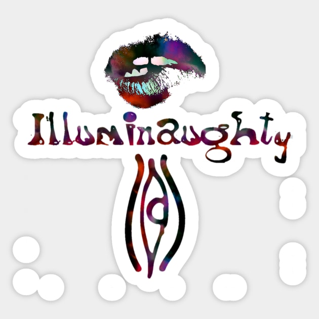 Illuminaughty - The secret is out Sticker by Sanman1111